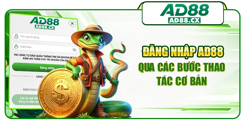 Đăng nhập AD88 qua các bước thao tác cơ bản